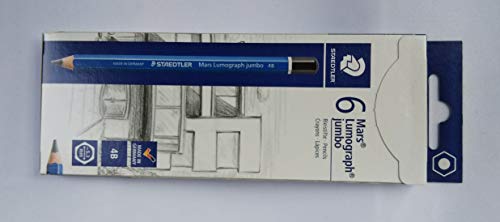 Staedtler Crayon Graphite Mars lumograph Jumbo, dureté: 4b... - Fournitures Bureau Amazon France à 7.45€