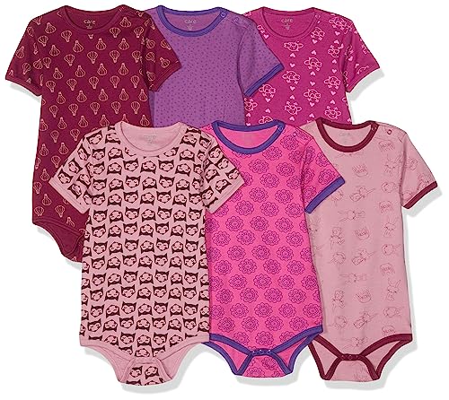 Care Baby Body Kurzarm, 6er Pack Light rose (550), 56 - Maison & Cuisine en promo à 9.30€