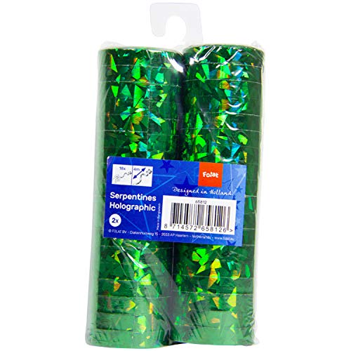 Folat 65812 – Serpentinas – holográficas – 2 Rollos con 18... - Amazon Espagne à 4.38€