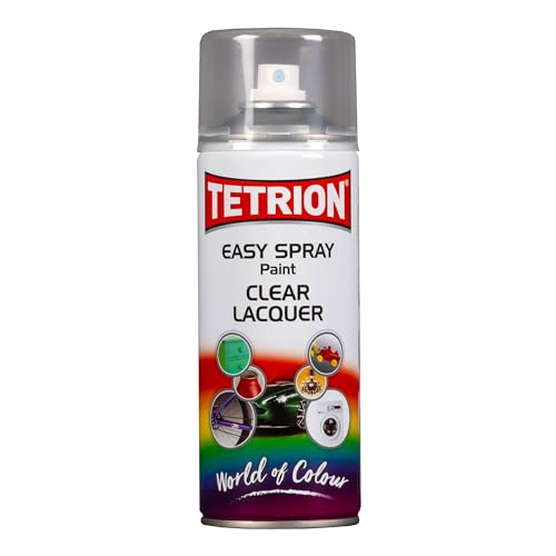 Tetrion Clear Lacquer Spray 400ml - All Purpose Protective... - Home & Kitchen Amazon UK à 6.39€