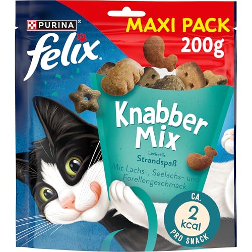 Felix KnabberMix Strandspaß Katzensnack, Knusper-Leckerlie... - Pet Supplies Amazon Germany à 5.64€