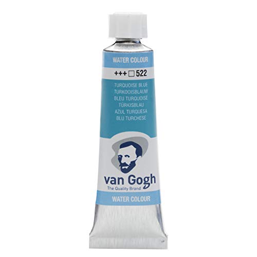 Van Gogh Peinture aquarelle, tube 10ml, Bleu turquoise 522 - Loisirs Créatifs Amazon France à 3.00€