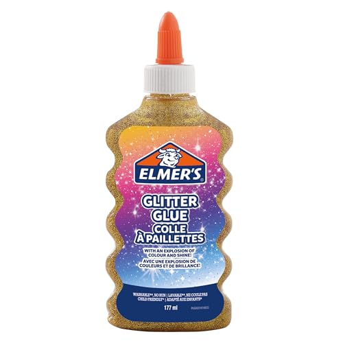 Elmer's pegamento con purpurina dorado | lavable y apto... - Jouets & Jeux en promo à 6.19€