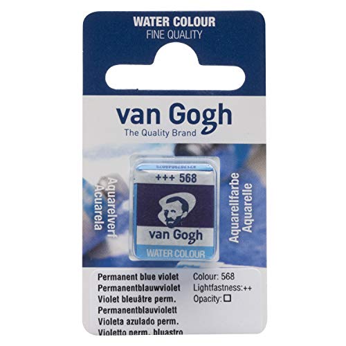 Van Gogh Peinture aquarelle, demi godets, Violet bleu... - Loisirs Créatifs en promo à 2.00€