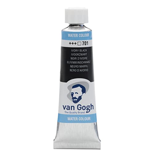 Van Gogh Peinture aquarelle, tube 10ml, Noir d'ivoire 701 - Loisirs Créatifs Amazon France à 3.00€
