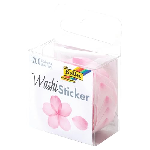 folia 26501 - Washi Sticker, Blüten rosé, vorgestanzte... - Maison & Cuisine Amazon Allemagne à 3.49€
