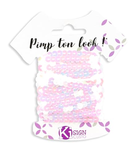 Ruban de sequins 'Ki-Sign - Pimp ton look!' Blanc... - Loisirs Créatifs Amazon France à 1.86€