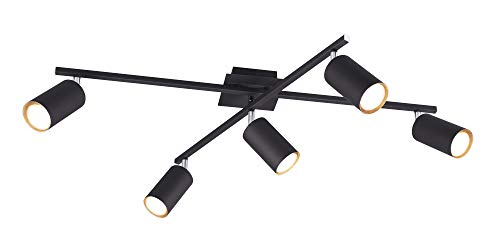 Trio Leuchten Lampada da soffitto, Nero Opaco - Home & Kitchen Amazon Italy à 32.75€
