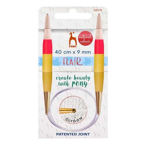 Pony Flair Circular Knitting Needles Wood 40cm 9mm - 1pc - High-Tech & Électronique Amazon Royaume-Uni à 14.21€