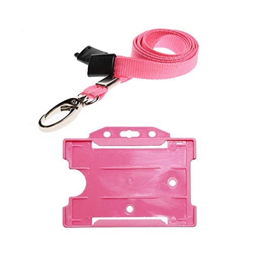 PCL Media ltd Pink Lanyard with ID Badge Holder Matching... - High-Tech & Électronique en promo à 1.99€