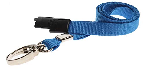 Blue Lanyard for Neck to be use with ID Card Holders from... - Fournitures Bureau Amazon Royaume-Uni à 1.65€