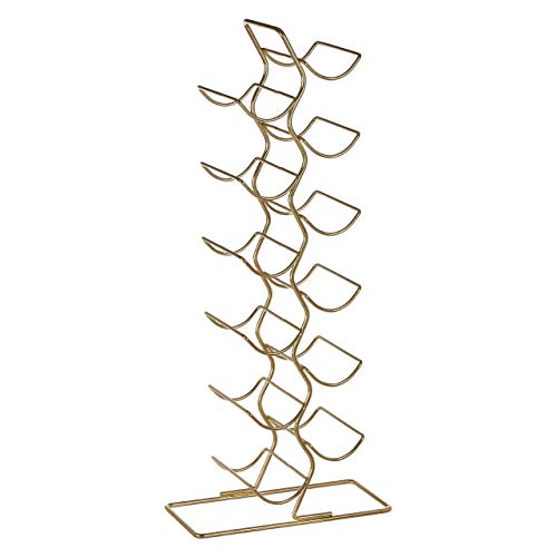 Premier Housewares 509917 12 Bottle Wine Rack, Gold Finish - Baby & Nursery Amazon UK à 20.99€