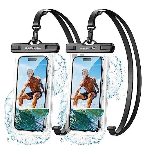 UNBREAKcable Waterproof Phone Pouch 2 Pack, IPX8 Waterproof... en promo sur Amazon