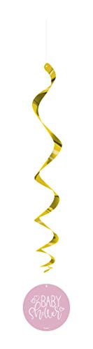 Adorable Pink Hearts Baby Shower Hanging Swirl Decorations... - Maison & Cuisine Amazon Royaume-Uni à 1.19€