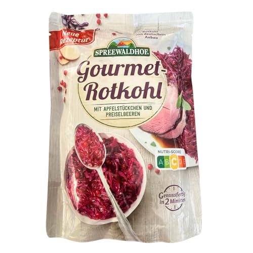 Spreewaldhof Gourmet-Rotkohl 400 g – Feiner Rotkohl mit... - High-Tech & Électronique Amazon Allemagne à 2.49€
