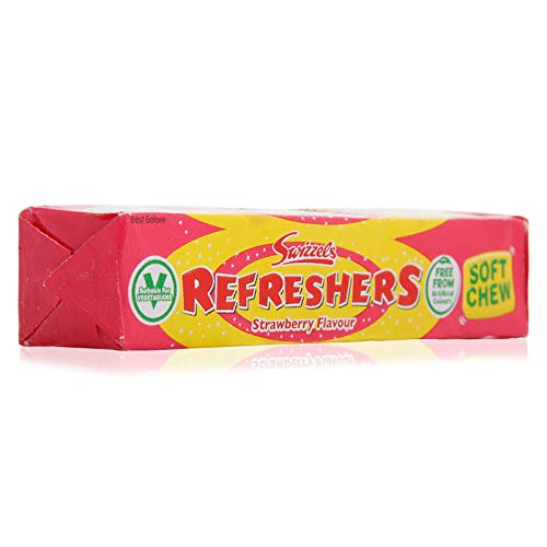 Swizzels Refreshers Strawberry Flavour Soft Chew, 43 g - Épicerie Amazon Royaume-Uni à 0.99€