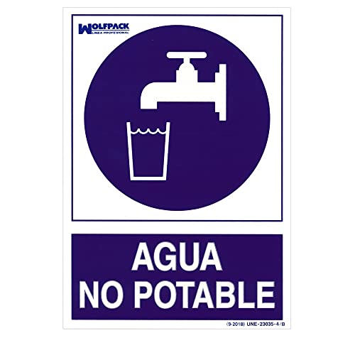 Cartel Agua No Potable 30x21cm. - Home & Kitchen Amazon Spain à 3.00€