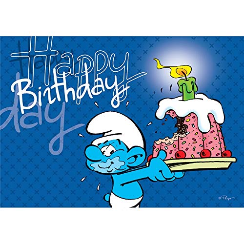 Postcard The Smurfs, Happy Birthday (15x10cm) - Livres & eBooks Amazon Allemagne à 1.99€