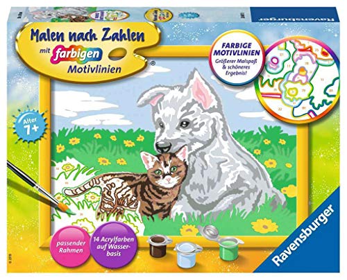 Ravensburger Peinture par numéro 28487 - Animaux Mignons... - Loisirs Créatifs Amazon France à 16.04€