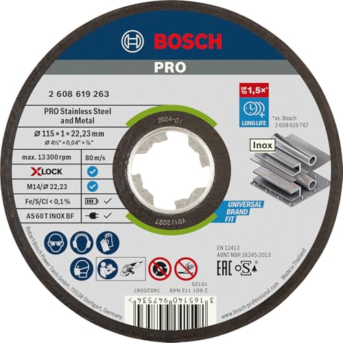 Bosch Professional Straight Cutting Disc Expert (for Inox... - Bricolage & Outils Amazon Royaume-Uni à 1.49€