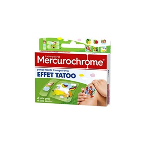 Mercurocromo apósitos transparentes efecto tatoo 12 - Santé & Bien-être en promo à 5.20€
