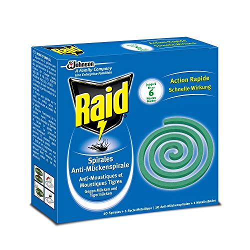 Raid - Spirales Extérieures Anti-Moustiques & Moustiques... en promo à 2,49€ (-70%) sur Amazon FR