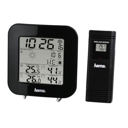 Hama EWS-200 Black Battery – Weather Station (Black... - Sports & Fitness Amazon Royaume-Uni à 19.07€