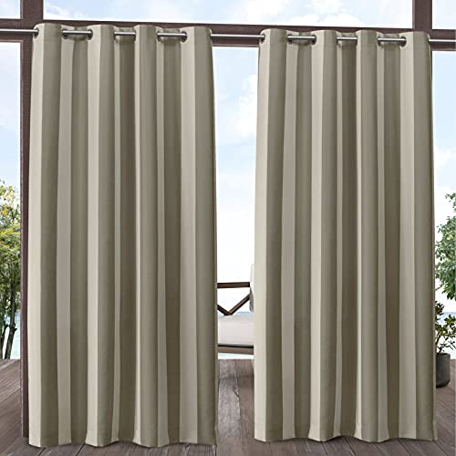 Exclusive Home Curtains Panel Pair, Fabric, Taupe/Sand... - Amazon Royaume-Uni à 20.26€