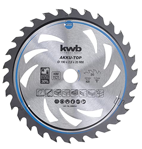 kwb Lame de scie circulaire 190 x 20 mm, facile à manier... - Bricolage & Outils en promo à 14.99€