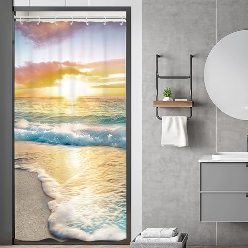 Riyidecor Kleiner Duschvorhang, halber Sommer, 91.4 x 182.9... - Maison & Cuisine Amazon Allemagne à 13.40€