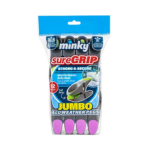 Minky Jumbo Clavijas SureGrip, Multicolor, 12 Unidades - Bon plan à 5.18€