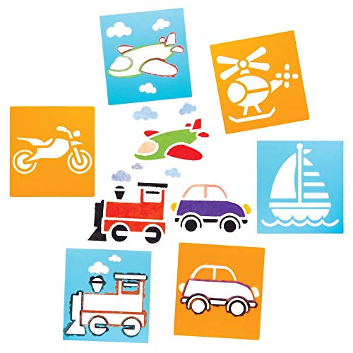 Baker Ross- Plantillas lavables de plástico de vehículos de... - Sports & Fitness Amazon Espagne à 4.99€