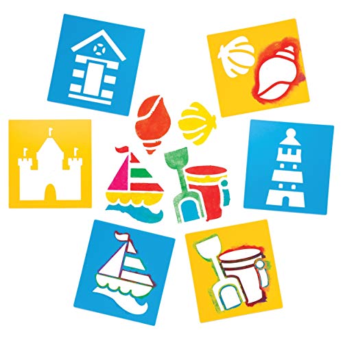 Baker Ross Pochoirs bord de mer à peindre (lot de 6)... - Loisirs Créatifs Amazon France à 4.99€