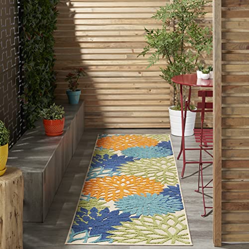 Nourison Aloha Indoor/Outdoor Multi Color 2'3" x 12' Area... - Jardin & Extérieur Amazon Royaume-Uni à 13.44€