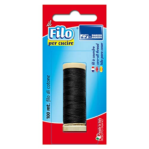 Parodi & Parodi 100 mt, Nähgarn, Baumwolle, Farbe schwarz... - Maison & Cuisine en promo à 5.94€