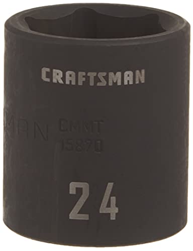 CRAFTSMAN Shallow Impact Socket, Metric, 1/2" Drive, 24mm... - Maison & Cuisine Amazon Royaume-Uni à 3.66€