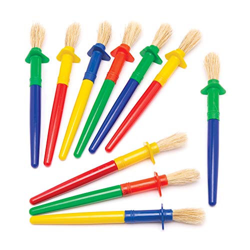 Baker Ross Kinderpinsel mit dickem Griff und Tropfschutz... - Jouets & Jeux en promo à 8.99€