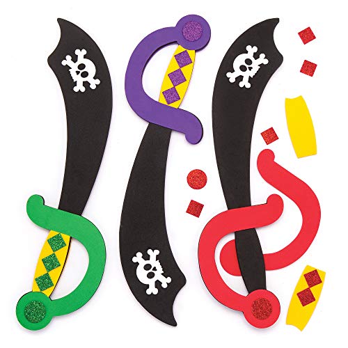 Baker Ross AW617 Pirate Sword Kits (Pack of 4) - Bon plan à 4.95€