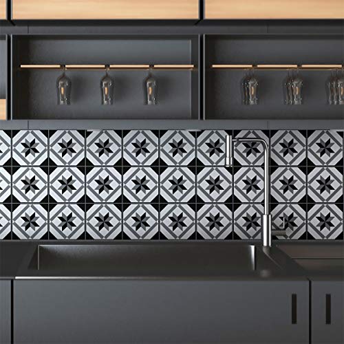 Stickers Carrelage Adhésif - Sticker Autocollant Carreaux... - Home & Kitchen Amazon France à 14.22€