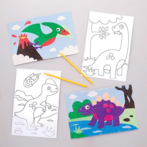 Baker Ross AW580 Dinosaur Sand Art Pictures (Pack of 8)... - Amazon Royaume-Uni à 4.45€