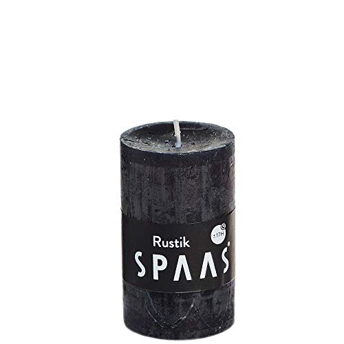 Spaas 12 Rustic Unscented Pillar Candles 48/80 mm, ± 17... - Bon plan à 11.52€