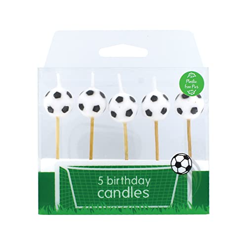Baked With Love Lot de 5 bougies pour gâteau de football - Sports & Fitness Amazon France à 2.61€