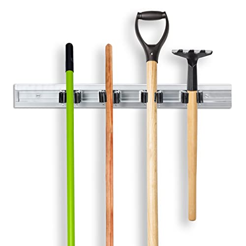 Relaxdays Garden Tool Holder, Wall-mounted Mop & Broom... - Maison & Cuisine en promo à 15.23€
