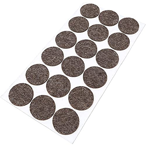 Adsamm® / 18 x Patins en feutre en laine véritable / marron... - Maison & Cuisine Amazon France à 10.42€