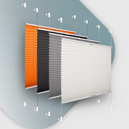 Plissee ohne Bohren Klemmfix 35x100cm(BxH) Beige Jalousie... - Maison & Cuisine en promo à 6.79€