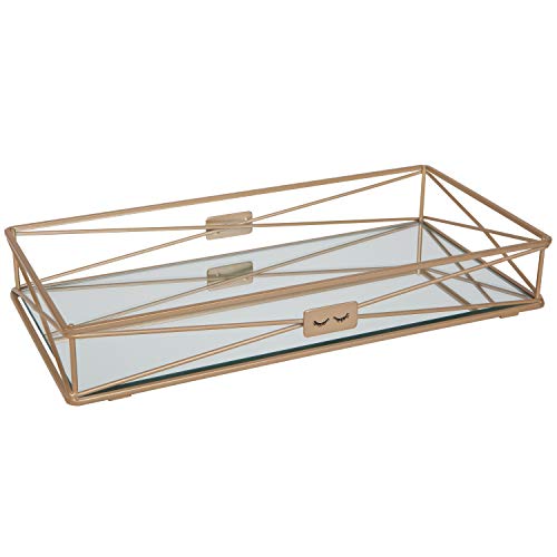 Home Details Magnifique Plateau de courtoisie en Or satiné... - Nouvelle promo Amazon à 9.68€