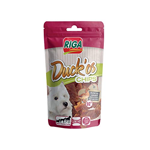Riga Duck'Os Chips für Hunde, 80 g - Animalerie en promo à 2.21€