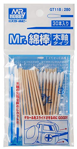 ＭＲ．ＨＯＢＢＹ＼ミスターホビー GT118 Mr. Cotton Swab Set, Wooden Stick... - Bricolage & Outils Amazon Allemagne à 3.30€