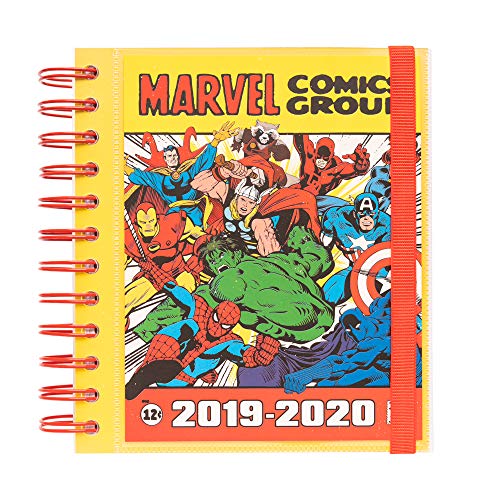 Schülerkalender 2019/2020 Tag Seite M Marvel - Fournitures Bureau Amazon Allemagne à 4.67€