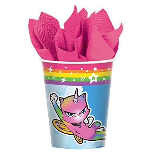 amscan Rainbow Butterfly Unicorn Kitty Lot de 8 gobelets... - Maison & Cuisine Amazon France à 13.54€
